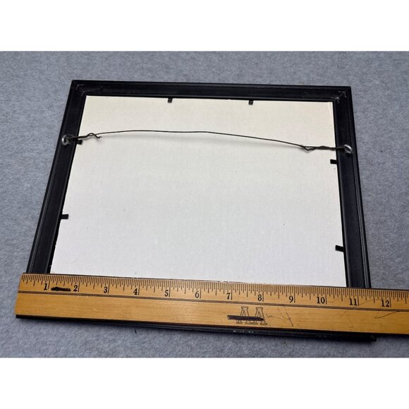 Framed Lighthouse Scene Needlepoint Art 11x9 Inches - Picture 5 of 7